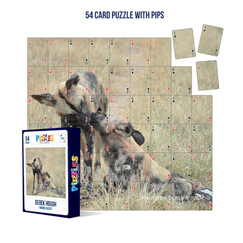 Derek Hough - 54 Card Puzzle with PIPS - Animal Kisses