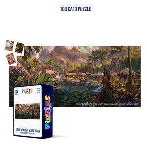 HumaNature Studios - Anuhea Arrives At Village, 108 Card Puzzle With Pips
