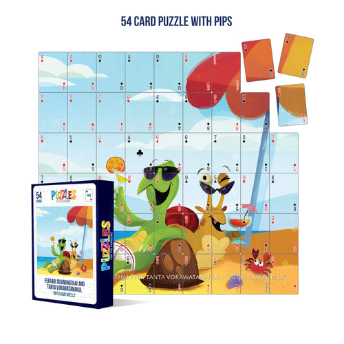 HumaNature Studios - Outta Our Shells, 54 Card Puzzle with PIPS
